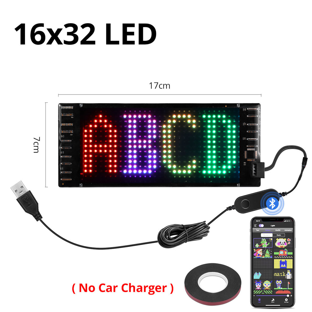 Flexible LED Pixel Art Display Mat - USB Programmable Digital Screen