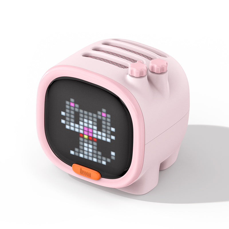 Smart Pixel Art Alarm Clock with Bluetooth Speaker & App Control