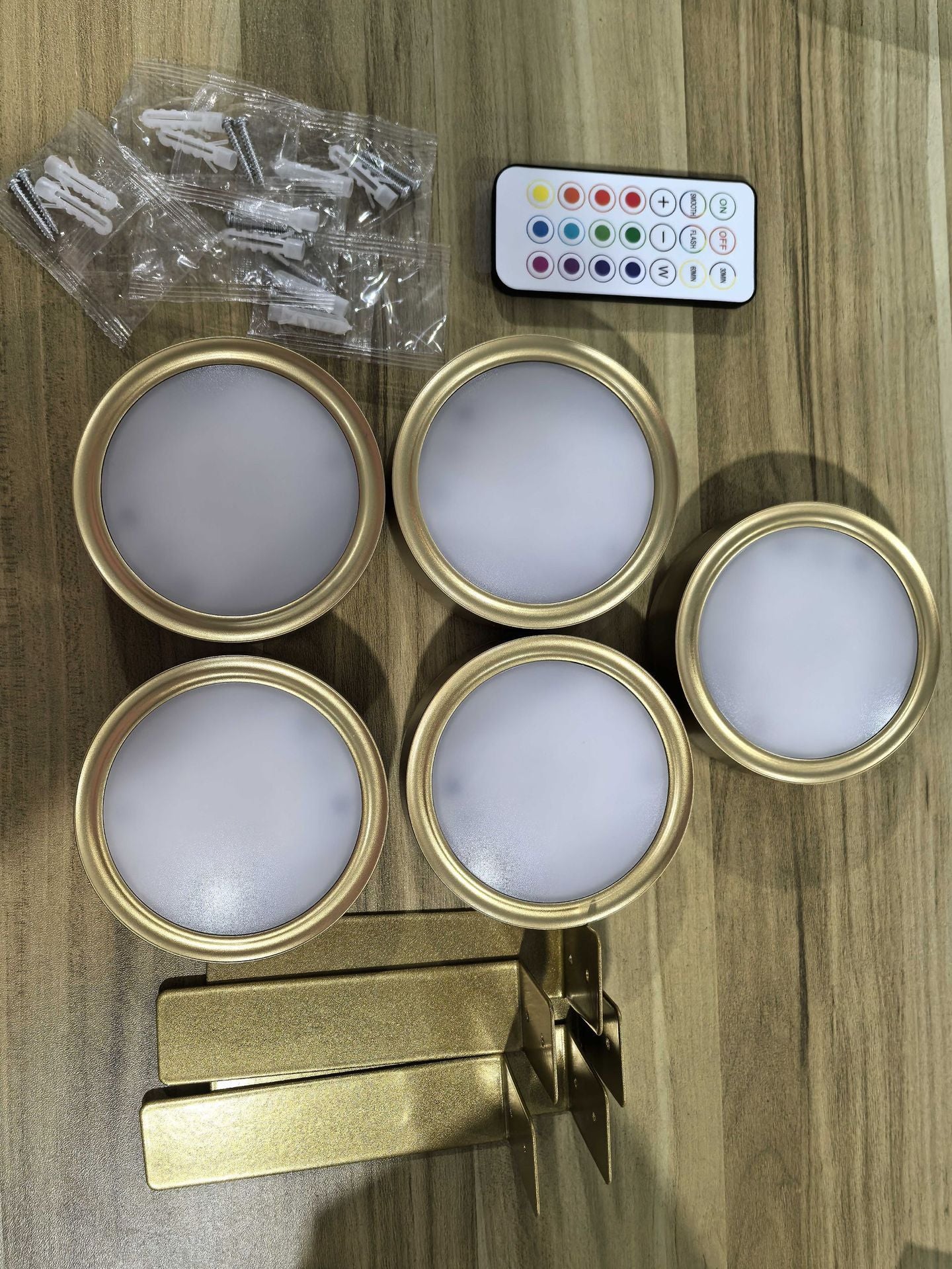 Golden LED Art Display Light – Battery Powered Tabletop Accent