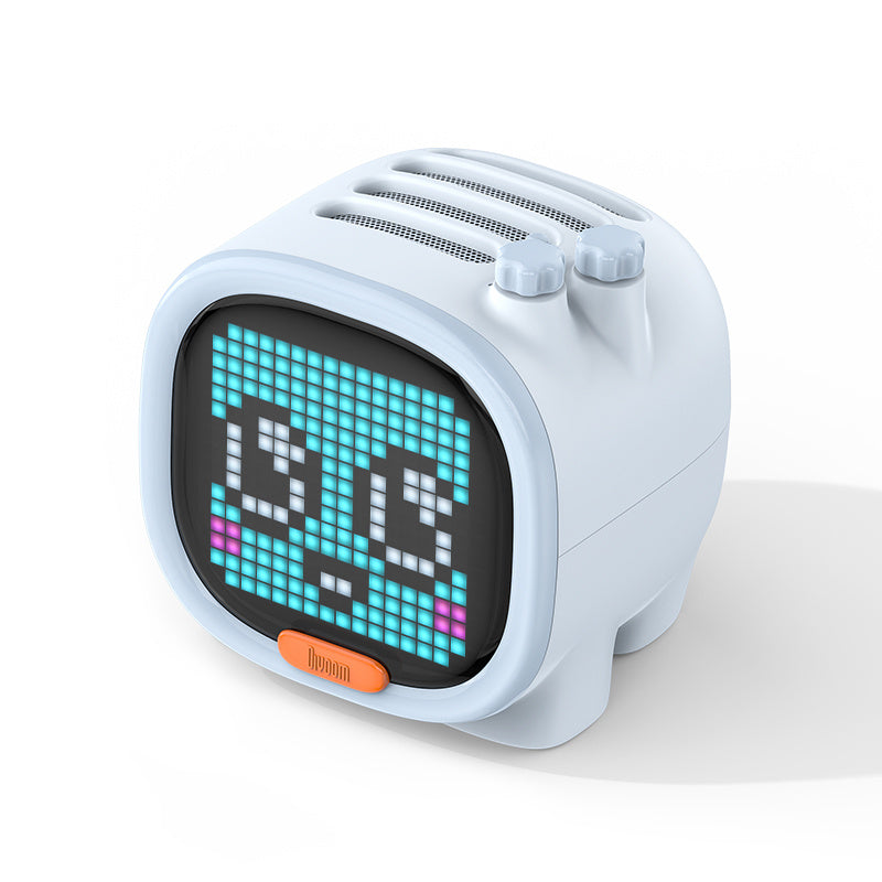 Smart Pixel Art Alarm Clock with Bluetooth Speaker & App Control