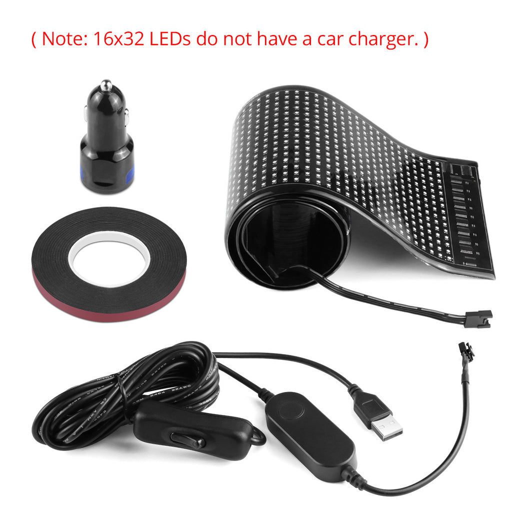 Flexible LED Pixel Art Display Mat - USB Programmable Digital Screen