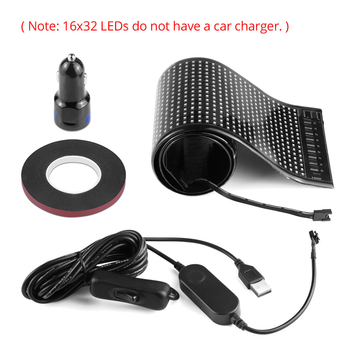 Flexible LED Pixel Art Display Mat - USB Programmable Digital Screen