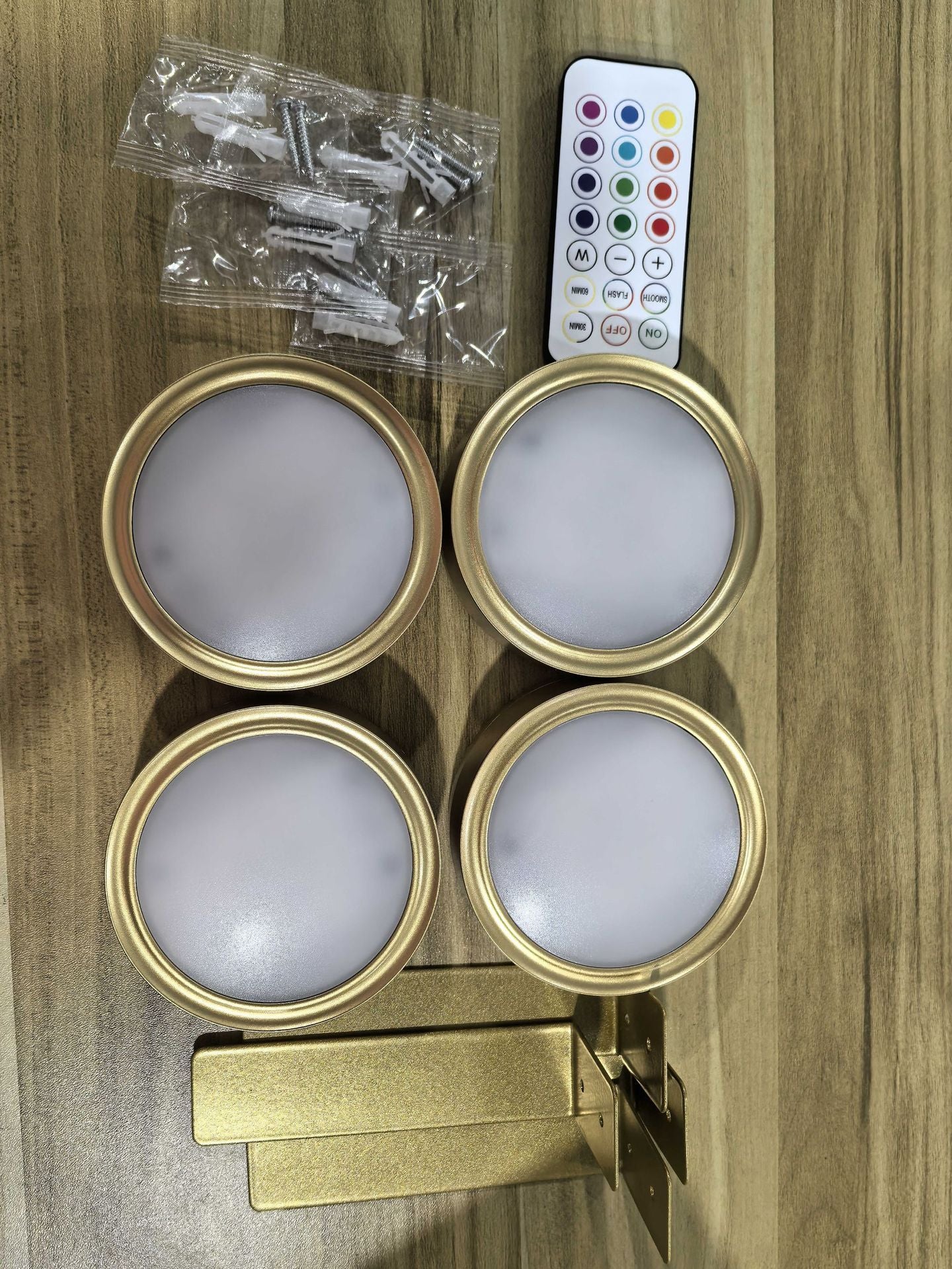 Golden LED Art Display Light – Battery Powered Tabletop Accent