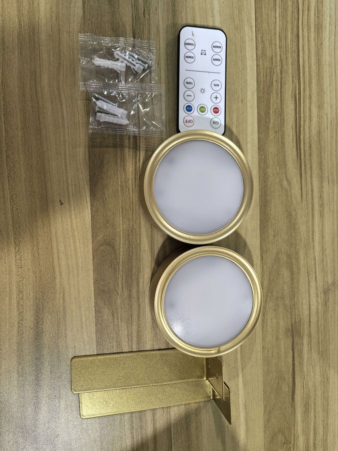 Golden LED Art Display Light – Battery Powered Tabletop Accent