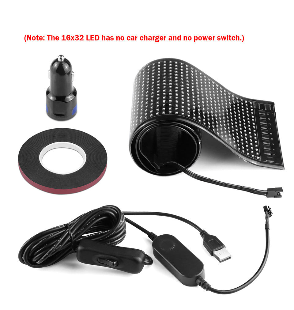 Flexible LED Pixel Art Display Mat - USB Programmable Digital Screen