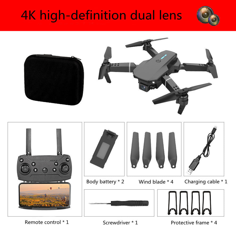 E88 Drone with HD Camera – Folding FPV Quadcopter for Beginners & Adults