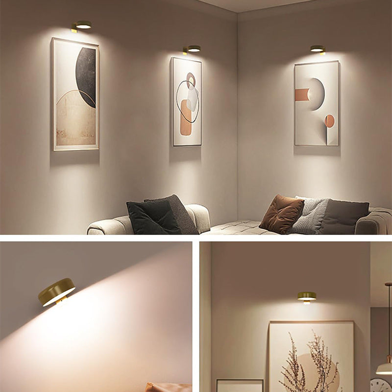 Golden LED Art Display Light – Battery Powered Tabletop Accent